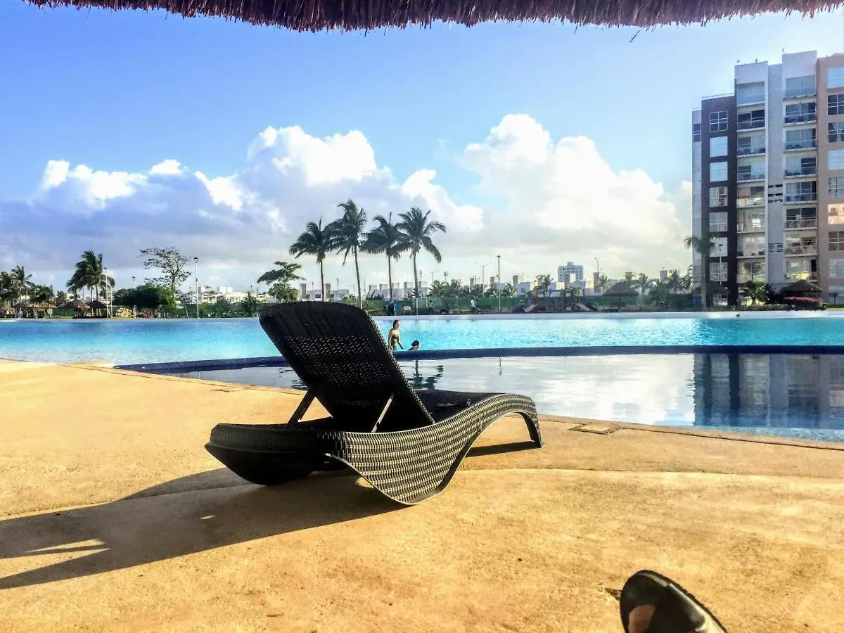 Apartment Escape Al Caribe Con Una Vista Impresionante En Pilarita'S Dream Lagoons Cancun