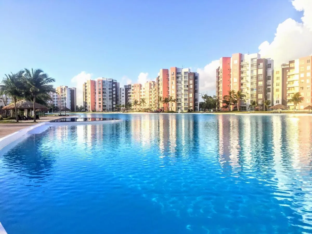 Apartment Escape Al Caribe Con Una Vista Impresionante En Pilarita'S Dream Lagoons Cancun