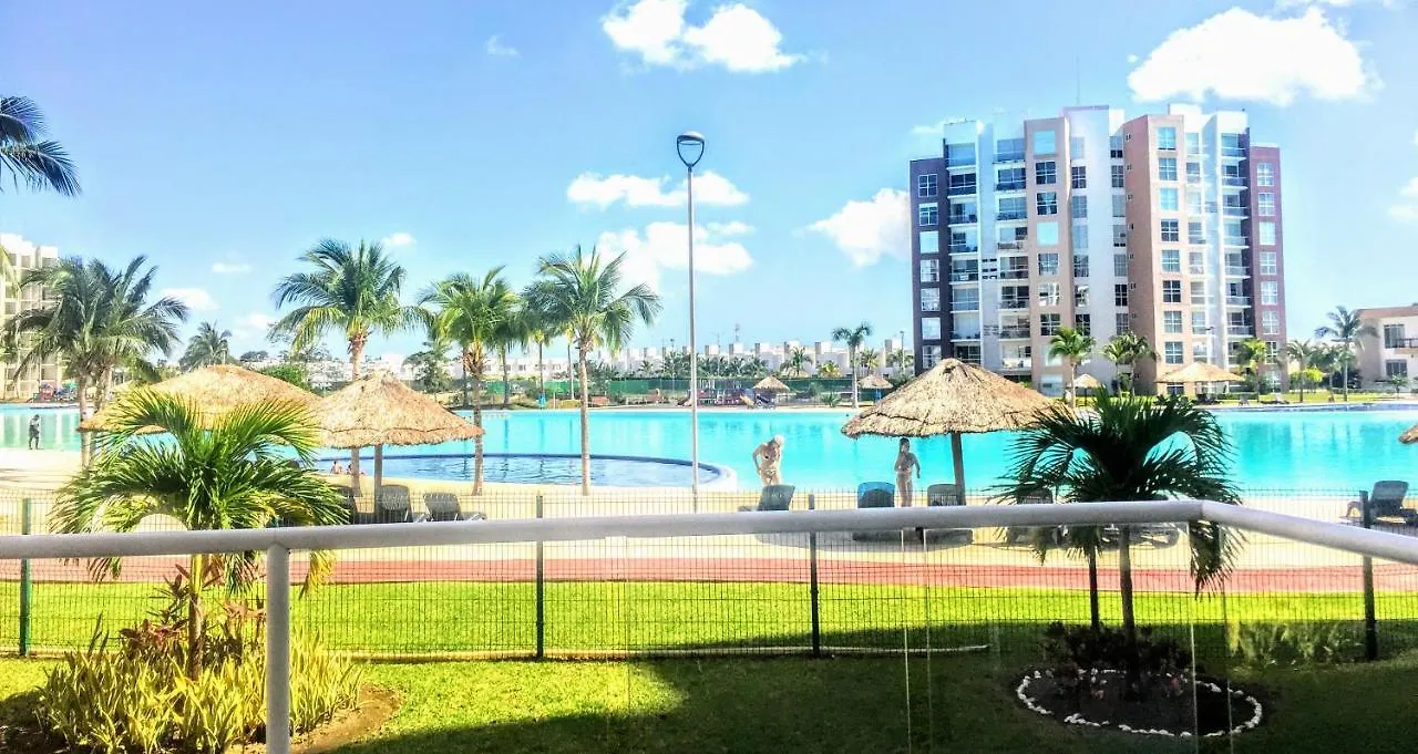 Apartment Escape Al Caribe Con Una Vista Impresionante En Pilarita'S Dream Lagoons Cancun Mexico