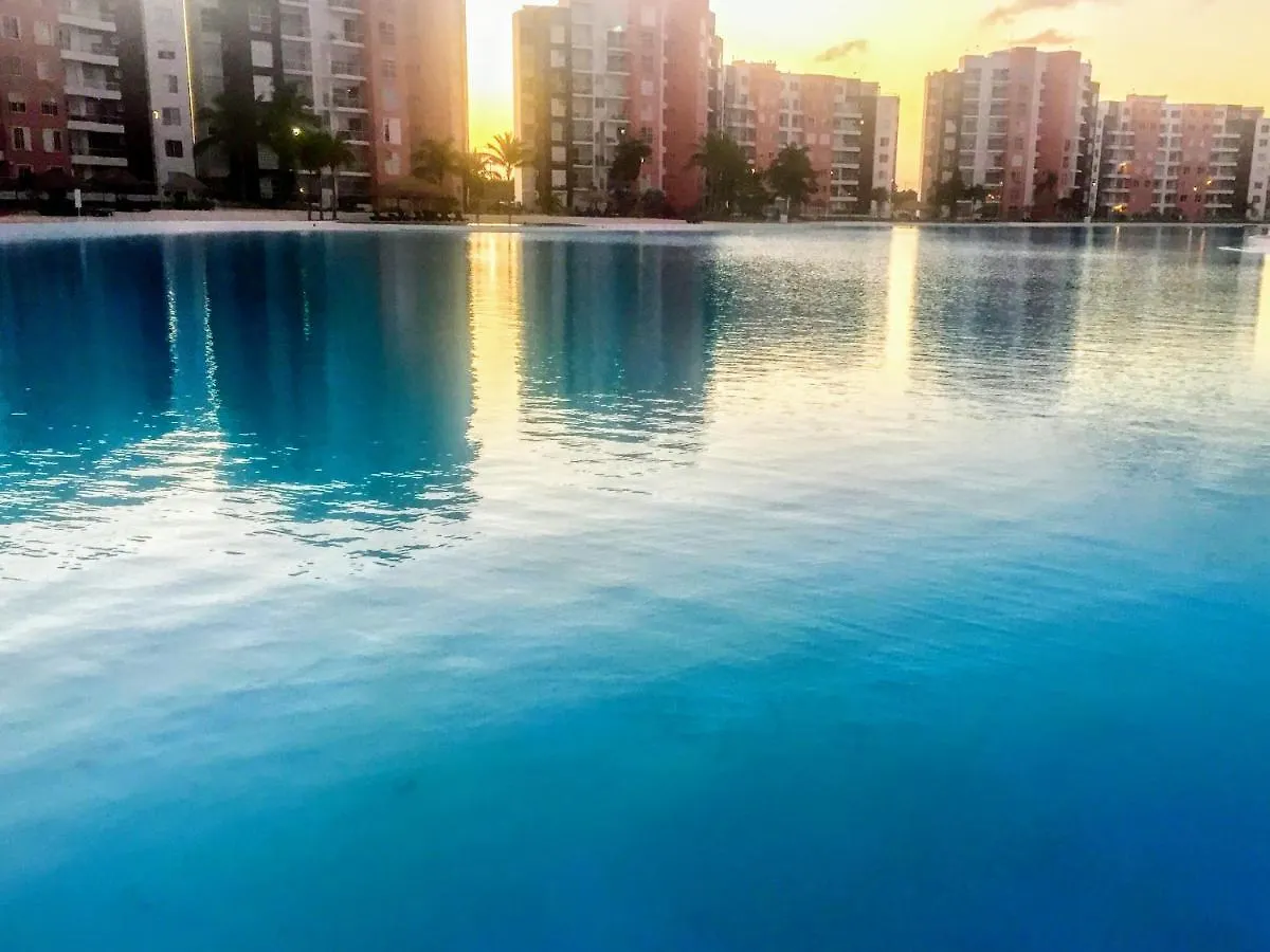 Apartment Escape Al Caribe Con Una Vista Impresionante En Pilarita'S Dream Lagoons Cancun