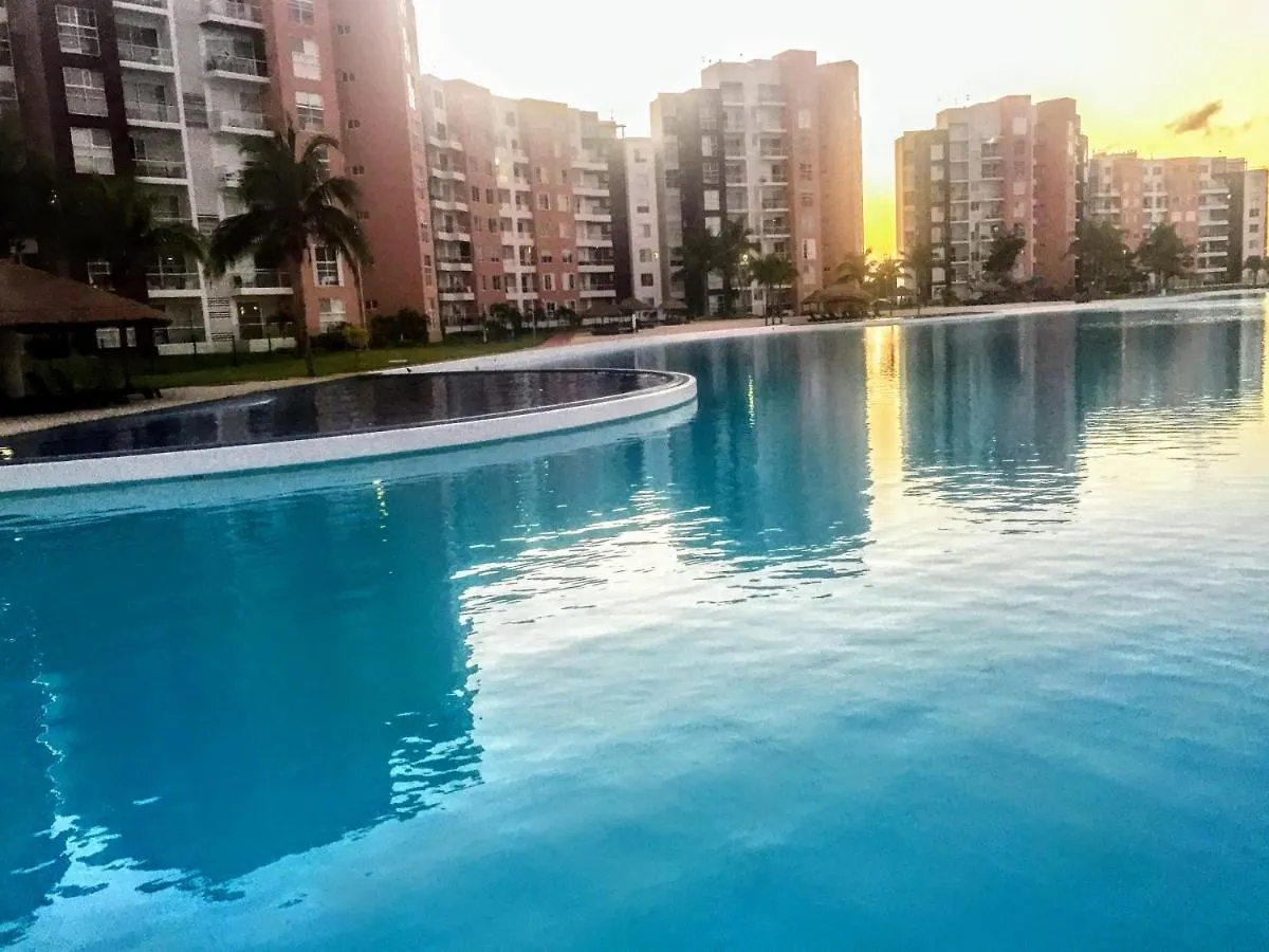 Apartment Escape Al Caribe Con Una Vista Impresionante En Pilarita'S Dream Lagoons Cancun Mexico
