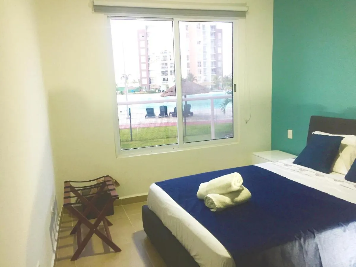 Apartment Escape Al Caribe Con Una Vista Impresionante En Pilarita'S Dream Lagoons Cancun